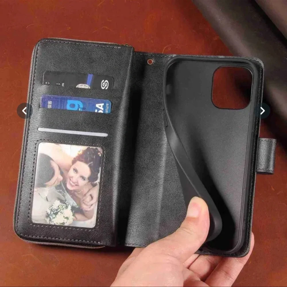 🌞🖤WALLET AND CELL PHONE 📱 CASE BLACK